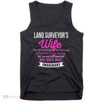 Land Surveyor's Wife Gift Funny Wedding Anniversary Tank Top thumb 0