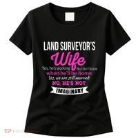 Land Surveyor's Wife Gift Funny Wedding Anniversary Women's T-Shirt thumb 0