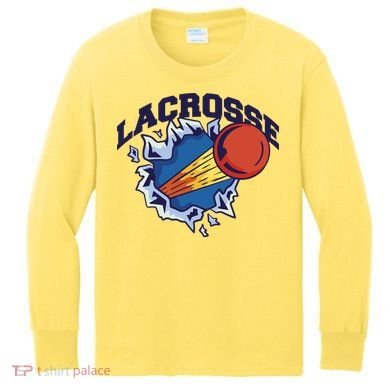 Lacrosse Sport Wild Kids Long Sleeve Shirt