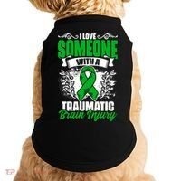 Love Someone With A Traumatic Brain Injury Surgery Tbi Gift Doggie Tank thumb 0
