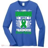 Love Someone With A Traumatic Brain Injury Surgery Tbi Gift Women's Long Sleeve Shirt thumb 0