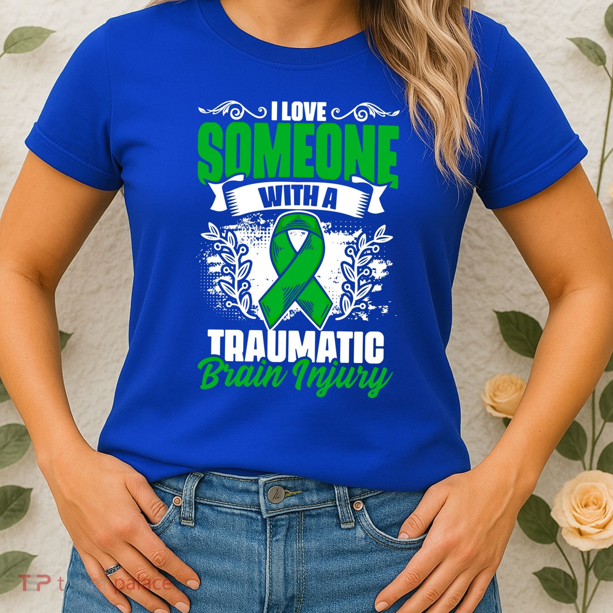 Love Someone With A Traumatic Brain Injury Surgery Tbi Gift Women's T-Shirt