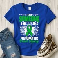 Love Someone With A Traumatic Brain Injury Surgery Tbi Gift Women's T-Shirt thumb 3