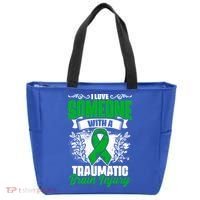Love Someone With A Traumatic Brain Injury Surgery Tbi Gift Tote Bag thumb 0