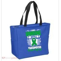 Love Someone With A Traumatic Brain Injury Surgery Tbi Gift Tote Bag thumb 2