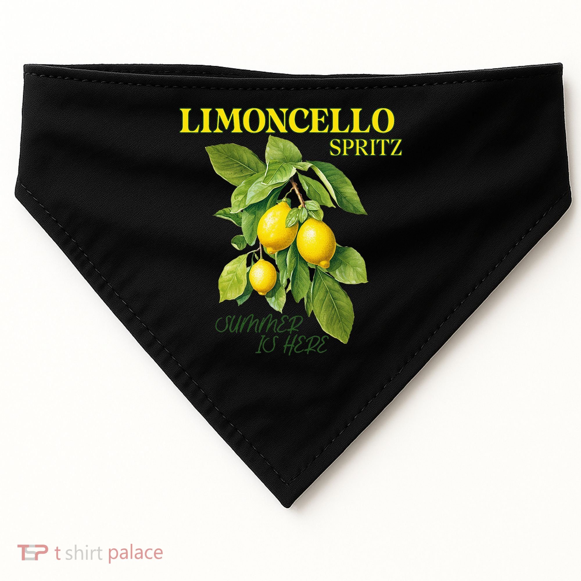 Limoncello Spritz X Lemon Liqueur Lemon Liqueur Lemon USA-Made Doggie Bandana