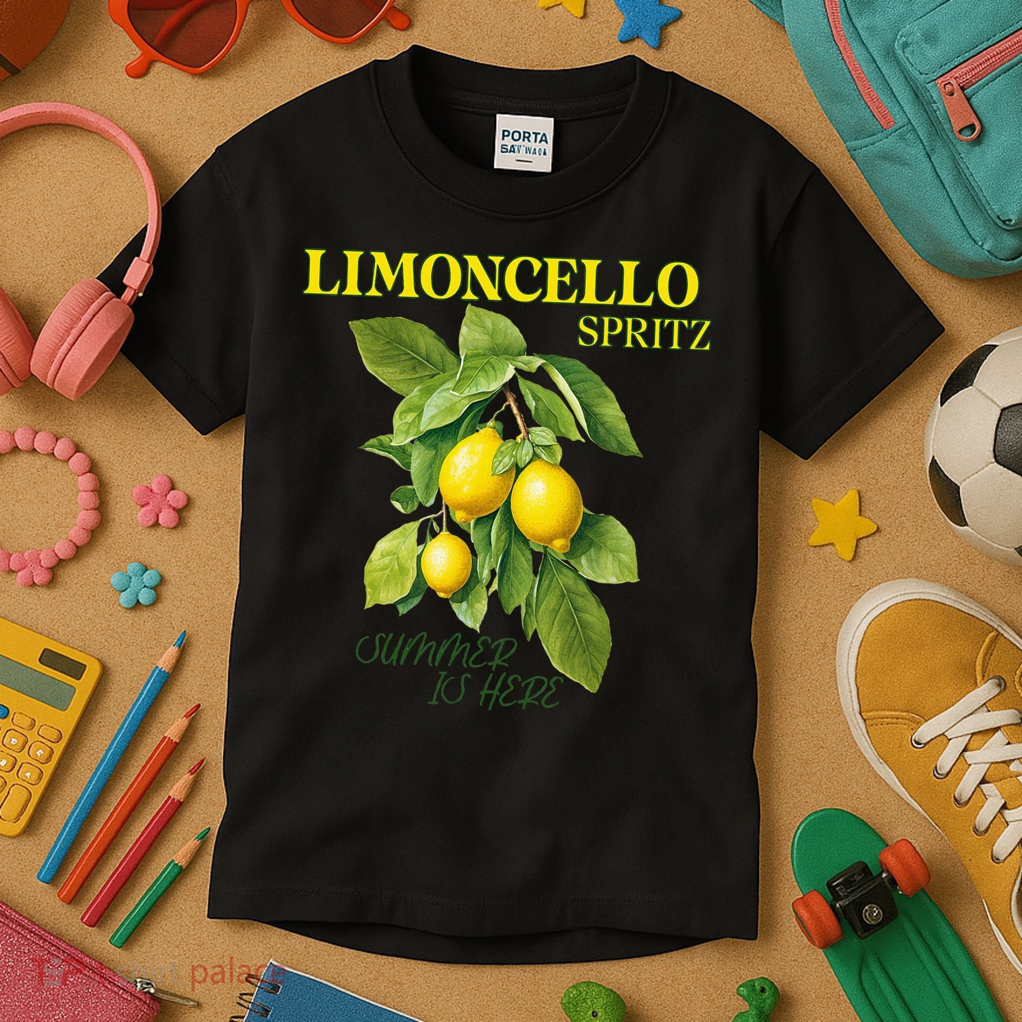 Limoncello Spritz X Lemon Liqueur Lemon Liqueur Lemon Kids T-Shirt