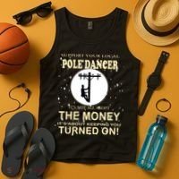 Lineman Support Your Local Pole Dancer Tank Top thumb 4