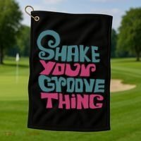 Lyriclyfe Shake Your Groove Thing Golf Towel thumb 1
