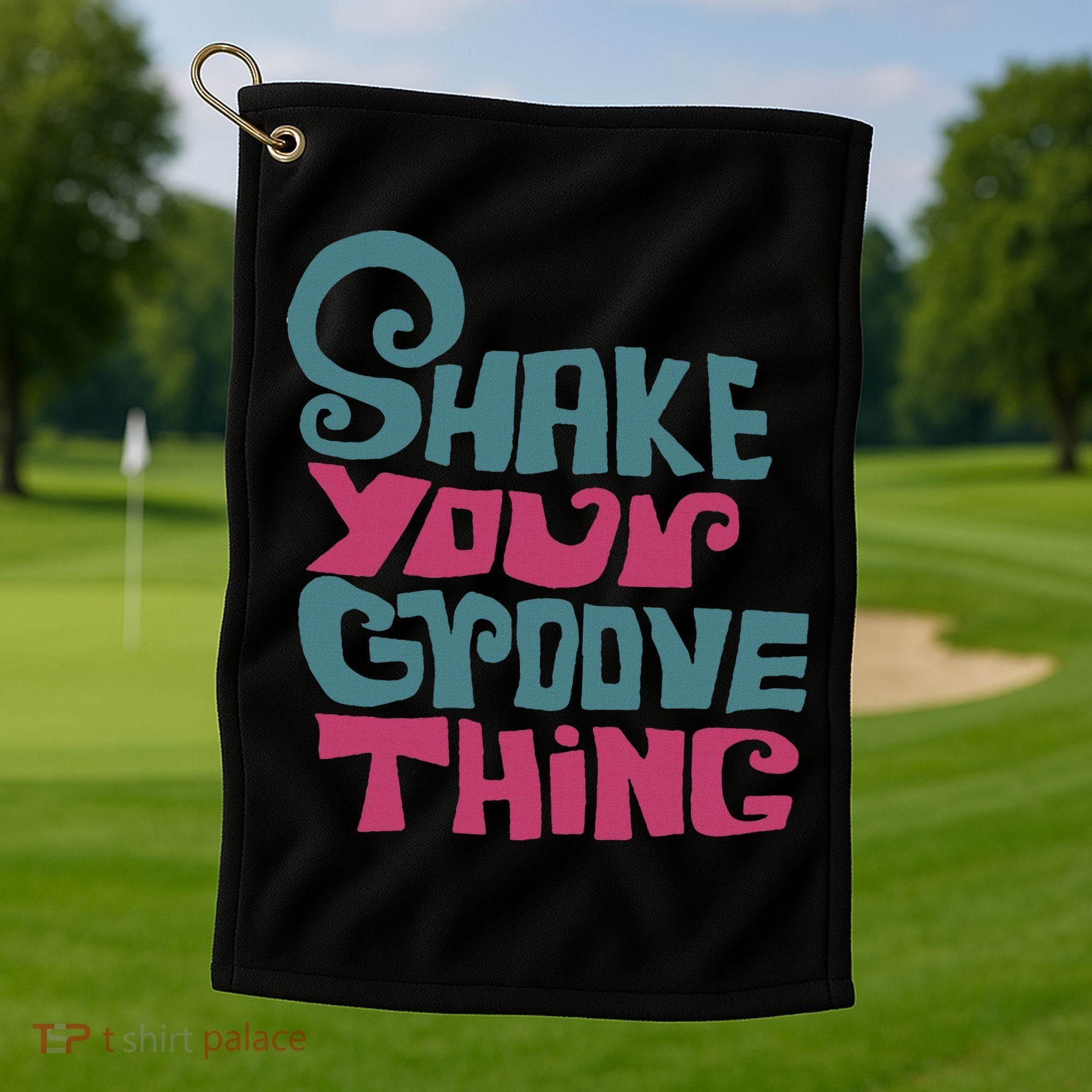 Lyriclyfe Shake Your Groove Thing Golf Towel