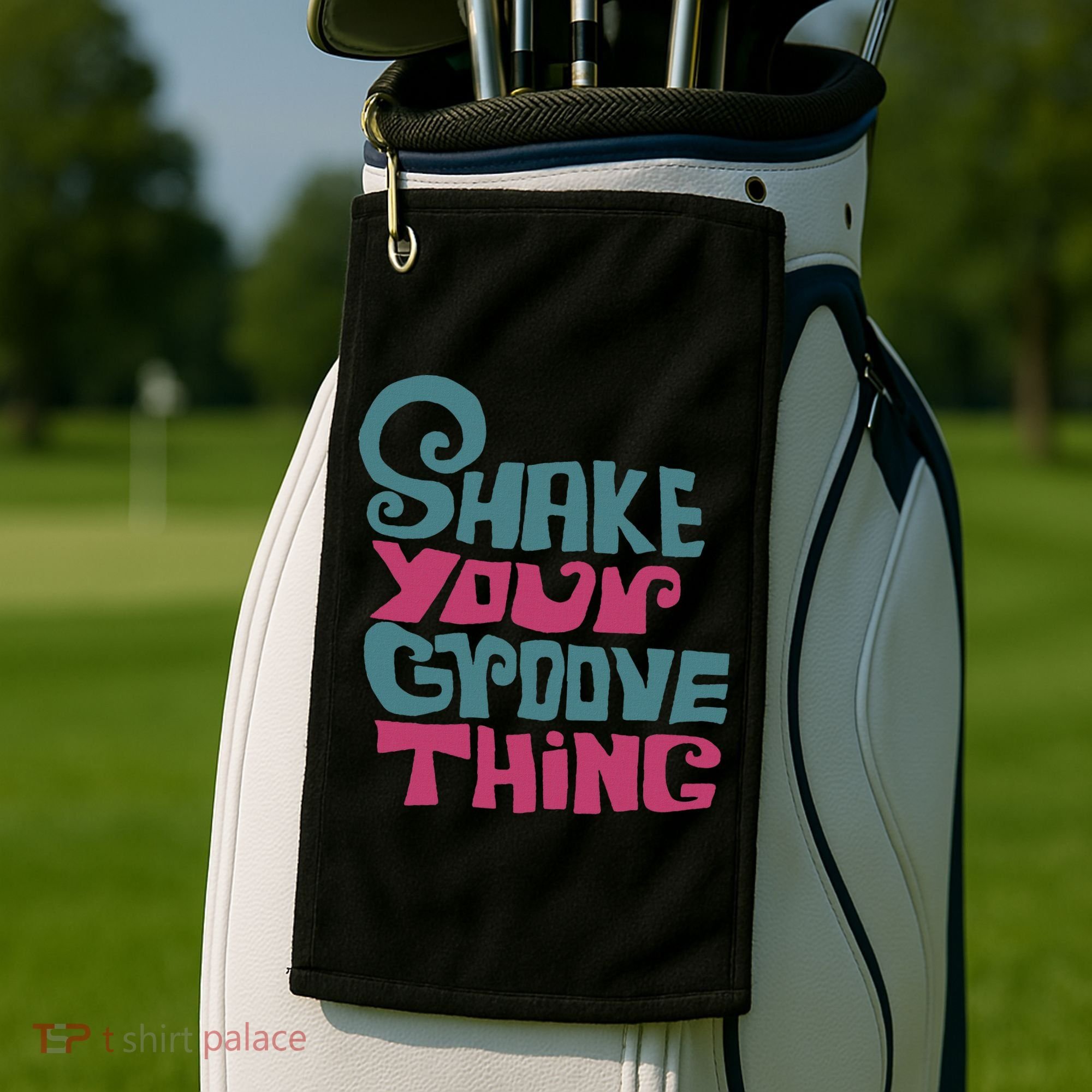 Lyriclyfe Shake Your Groove Thing Golf Towel