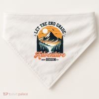 Let The 2nd Grade Adventure Begin Back To School Teacher USA-Made Doggie Bandana thumb 0