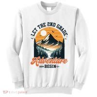 Let The 2nd Grade Adventure Begin Back To School Teacher Sweatshirt thumb 0