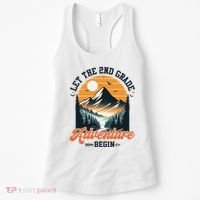 Let The 2nd Grade Adventure Begin Back To School Teacher Women's Tank Top thumb 0