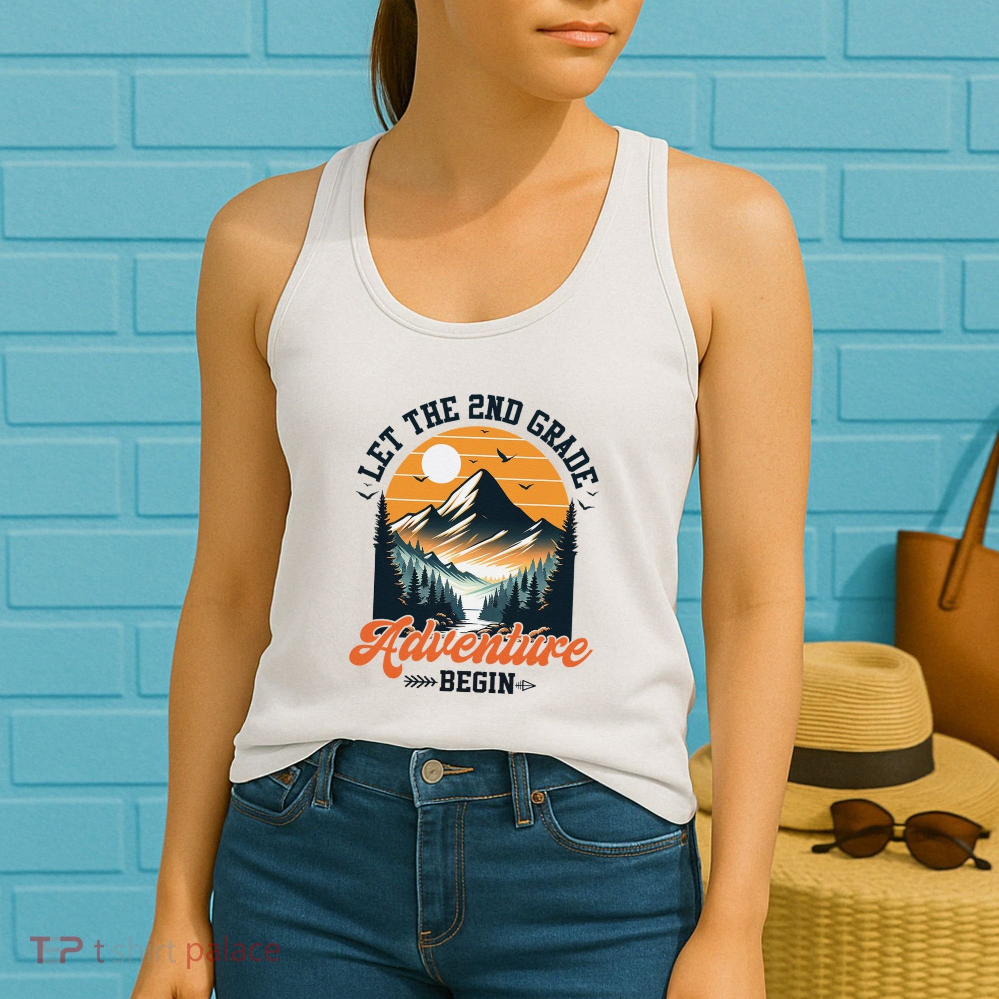 Let The 2nd Grade Adventure Begin Back To School Teacher Women's Tank Top