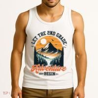 Let The 2nd Grade Adventure Begin Back To School Teacher Tank Top thumb 3