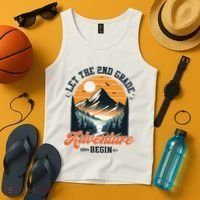Let The 2nd Grade Adventure Begin Back To School Teacher Tank Top thumb 4
