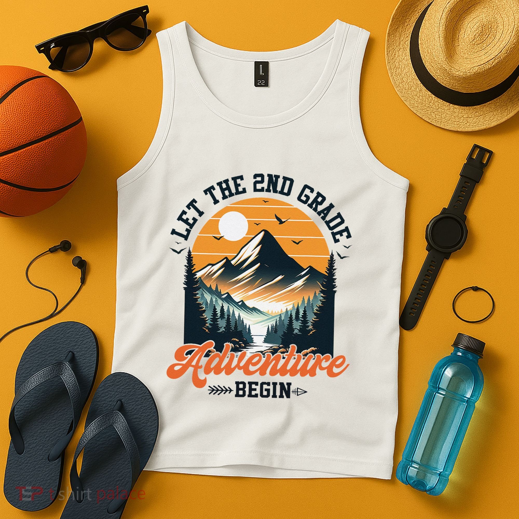 Let The 2nd Grade Adventure Begin Back To School Teacher Tank Top