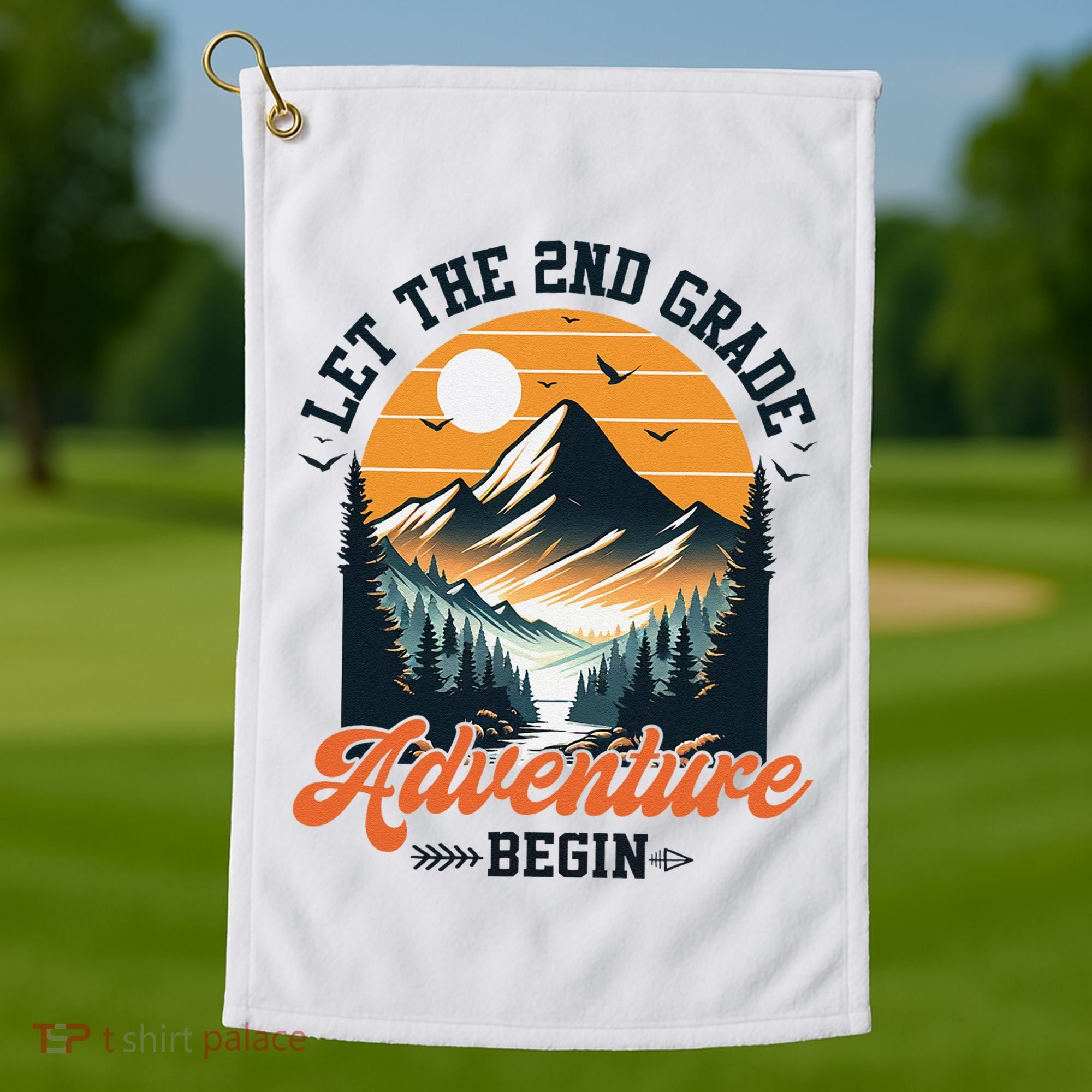 Let The 2nd Grade Adventure Begin Back To School Teacher Golf Towel