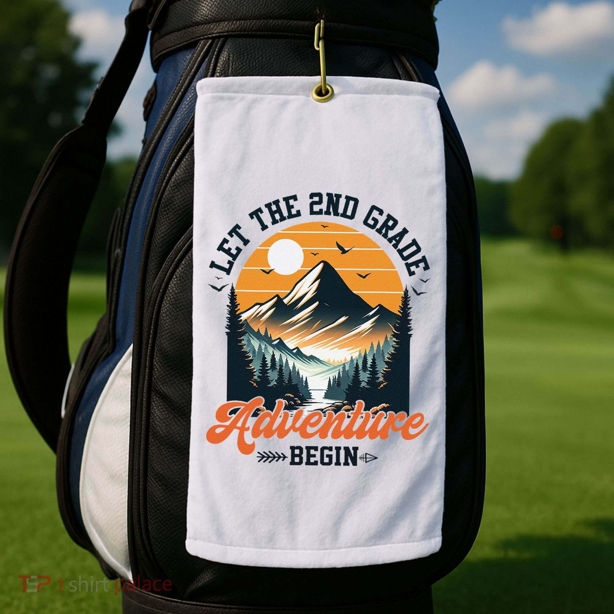 Let The 2nd Grade Adventure Begin Back To School Teacher Golf Towel