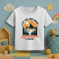 Let The 2nd Grade Adventure Begin Back To School Teacher Toddler T-Shirt thumb 3