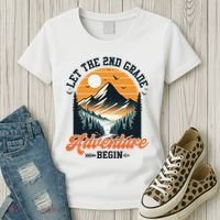 Let The 2nd Grade Adventure Begin Back To School Teacher Women's T-Shirt thumb 3