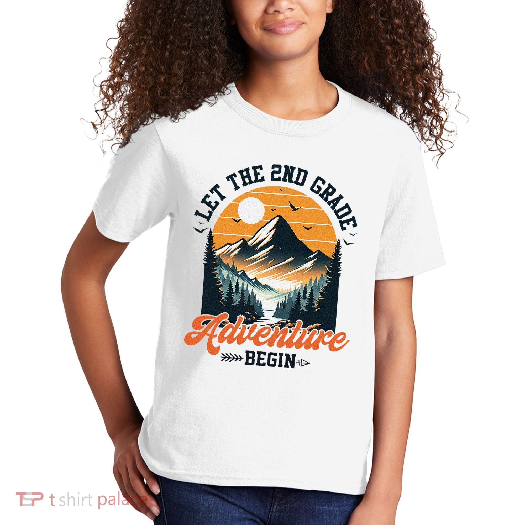 Let The 2nd Grade Adventure Begin Back To School Teacher Kids T-Shirt