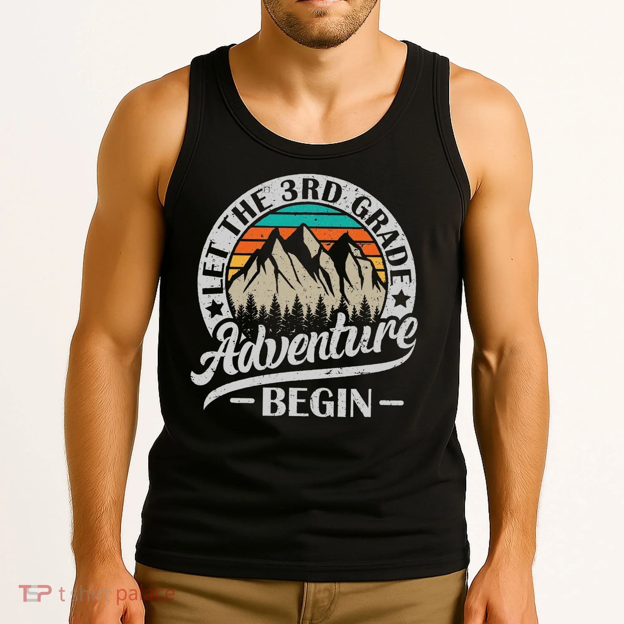 Let The 3rd Grade Adventure Begin Third Grade Teacher Tank Top