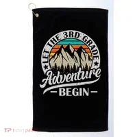 Let The 3rd Grade Adventure Begin Third Grade Teacher Golf Towel thumb 0