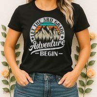 Let The 3rd Grade Adventure Begin Third Grade Teacher Women's T-Shirt thumb 2