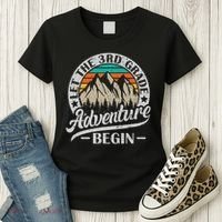 Let The 3rd Grade Adventure Begin Third Grade Teacher Women's T-Shirt thumb 3