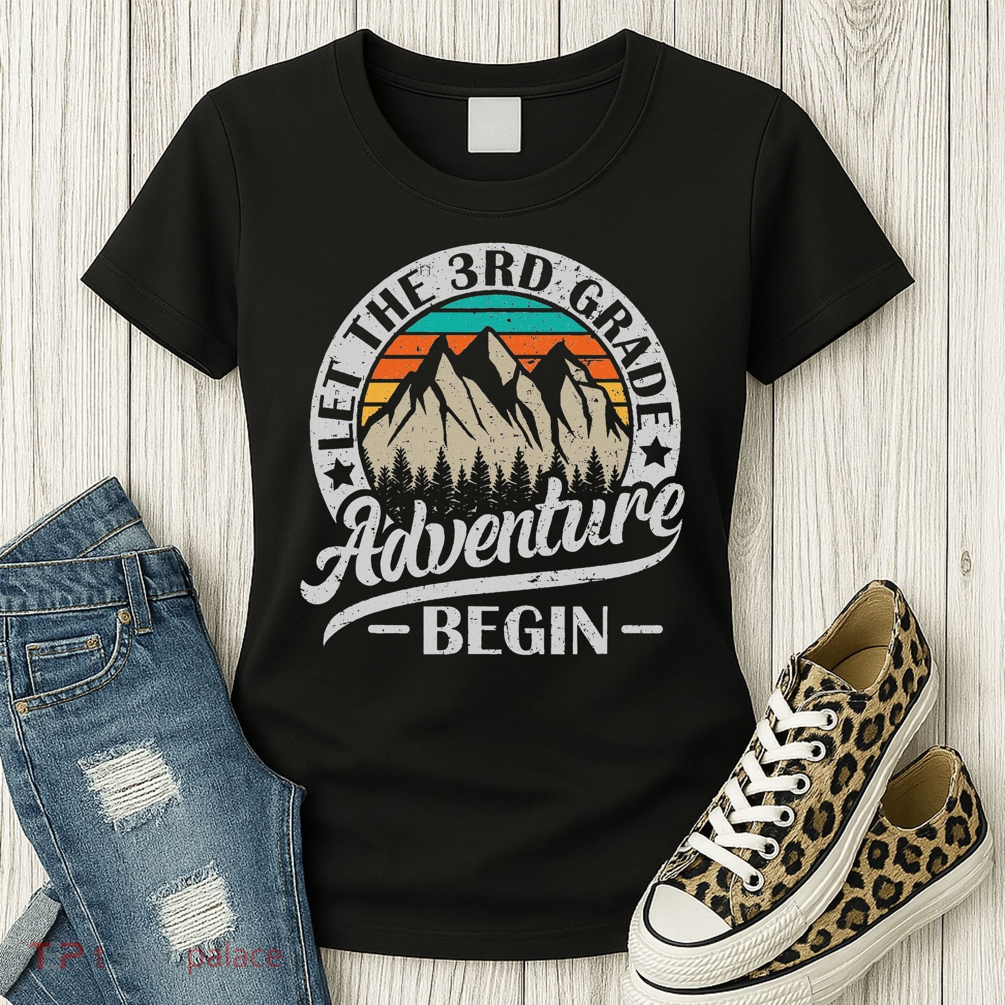 Let The 3rd Grade Adventure Begin Third Grade Teacher Women's T-Shirt