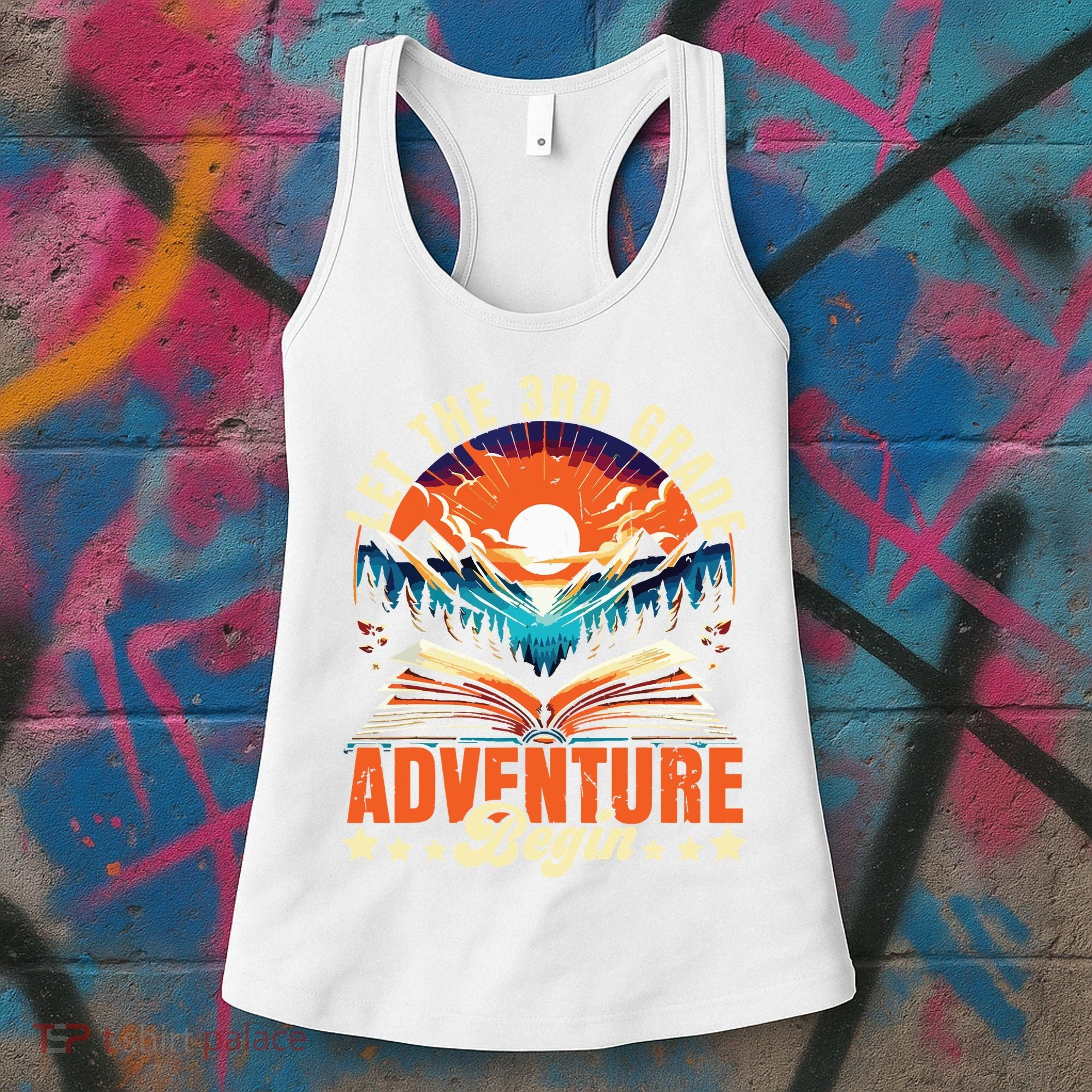 Let The 3rd Grade Adventure Begin Third Grade Teacher Women's Tank Top