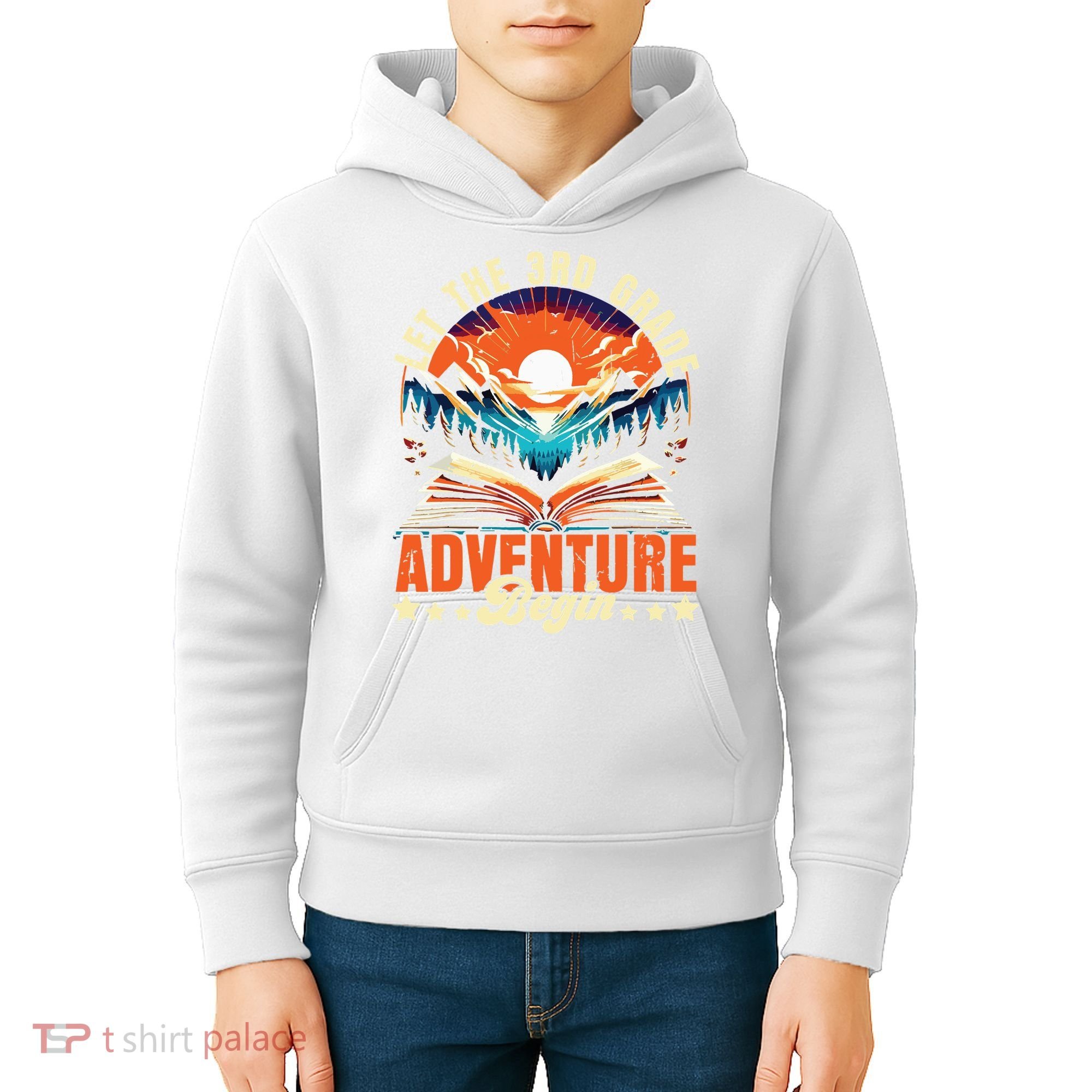 Let The 3rd Grade Adventure Begin Third Grade Teacher Kids Hoodie