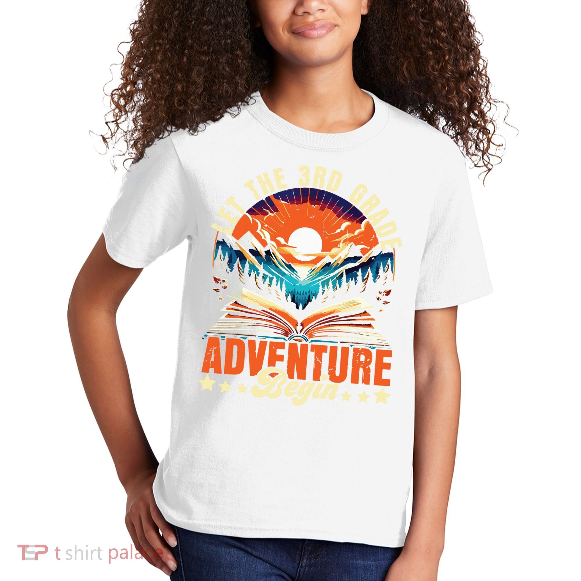 Let The 3rd Grade Adventure Begin Third Grade Teacher Kids T-Shirt