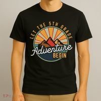 Let the 5th Grade Adventure Begin Fifth Grade Teacher T-Shirt thumb 3