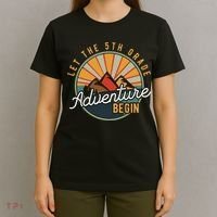 Let the 5th Grade Adventure Begin Fifth Grade Teacher T-Shirt thumb 4