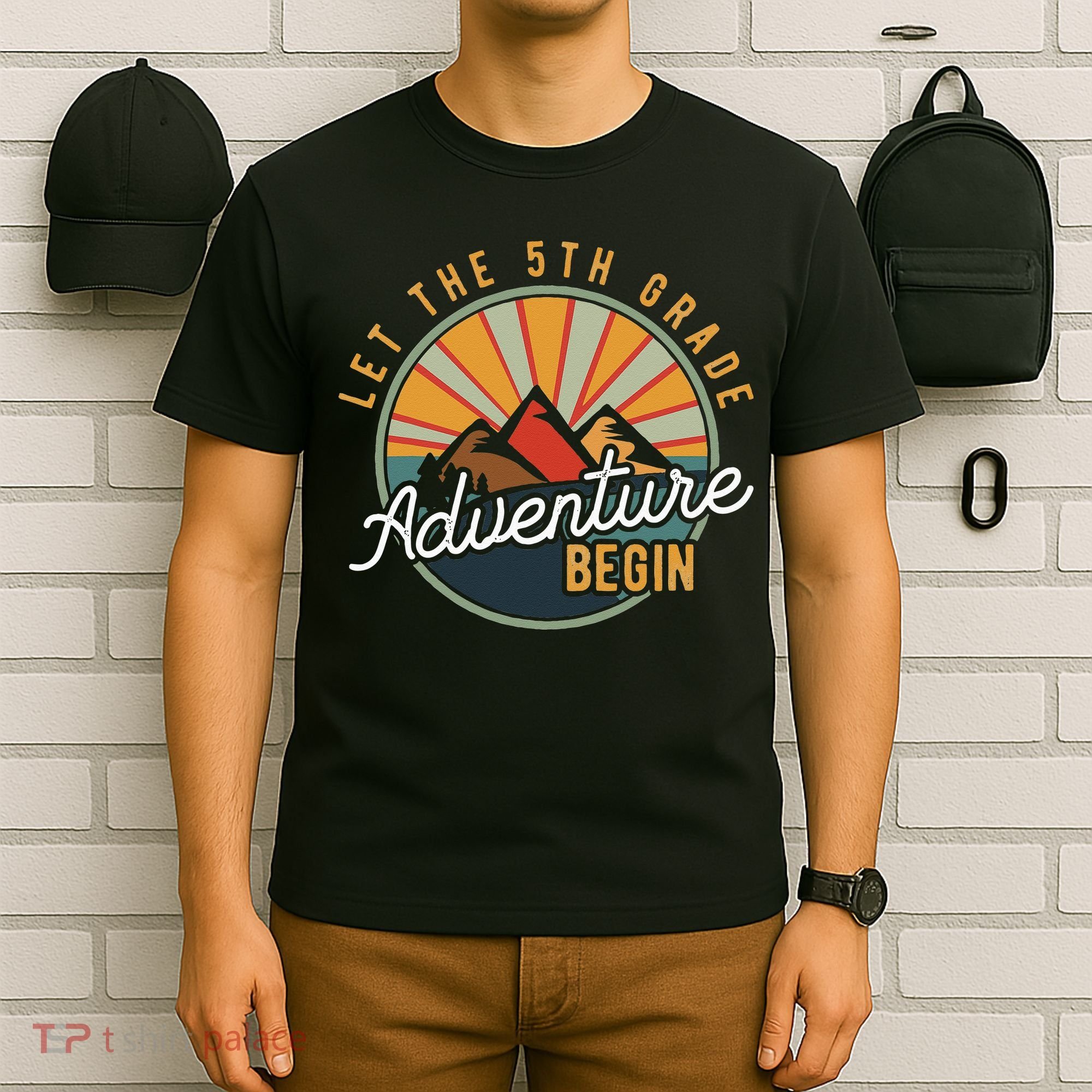Let the 5th Grade Adventure Begin Fifth Grade Teacher T-Shirt