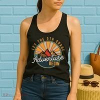 Let the 5th Grade Adventure Begin Fifth Grade Teacher Women's Tank Top thumb 2