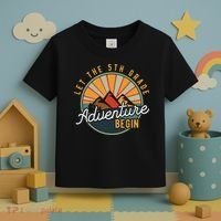 Let the 5th Grade Adventure Begin Fifth Grade Teacher Toddler T-Shirt thumb 3