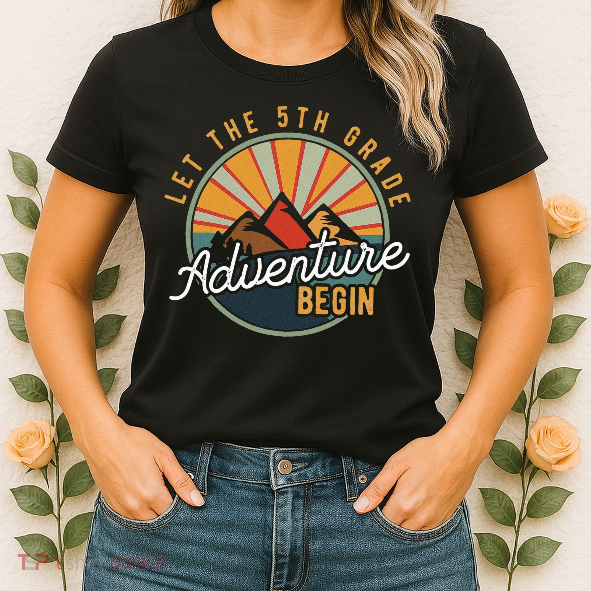 Let the 5th Grade Adventure Begin Fifth Grade Teacher Women's T-Shirt