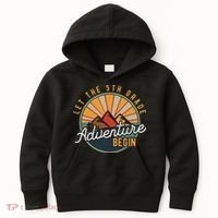 Let the 5th Grade Adventure Begin Fifth Grade Teacher Kids Hoodie thumb 0