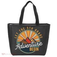 Let the 5th Grade Adventure Begin Fifth Grade Teacher Tote Bag thumb 0