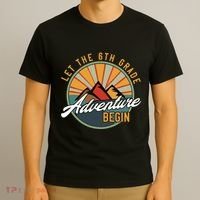 Let The 6th Grade Adventure Begin Sixth Grade Back To School T-Shirt thumb 3