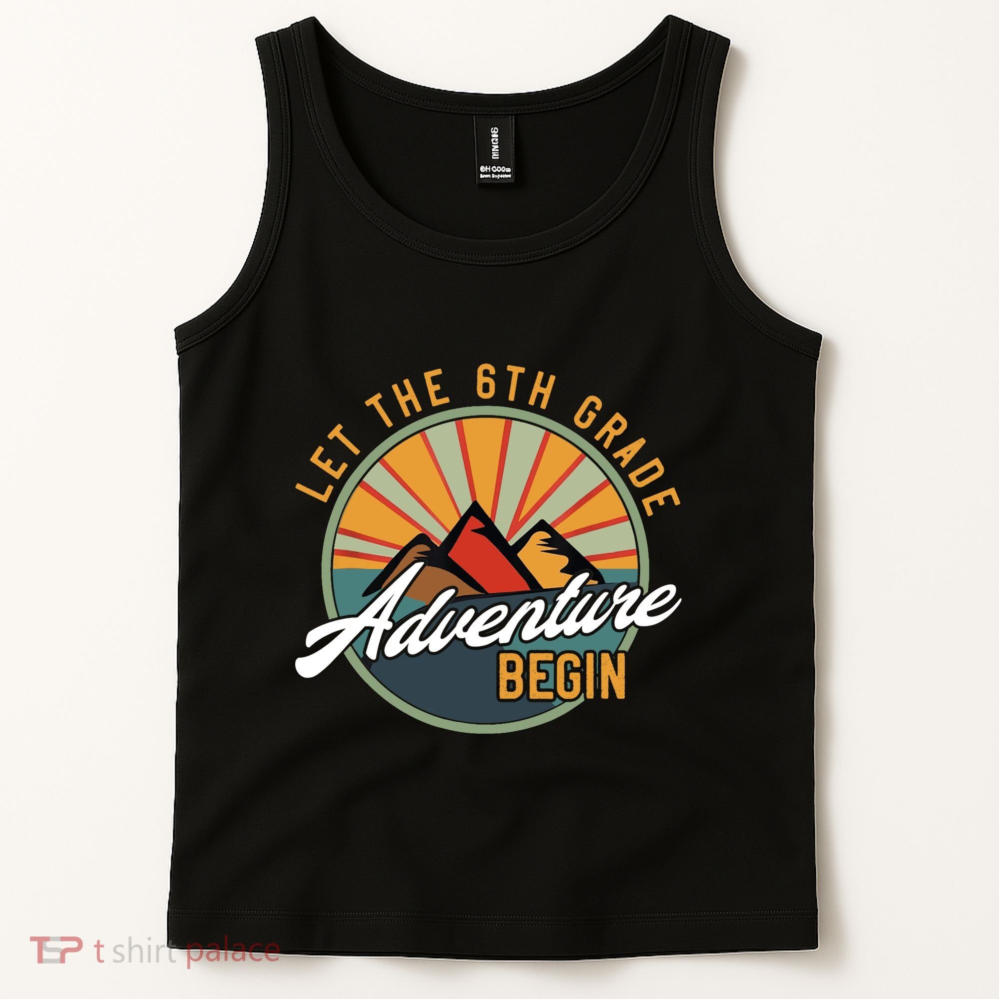 Let The 6th Grade Adventure Begin Sixth Grade Back To School Tank Top