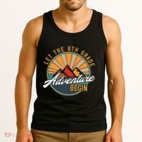 Let The 6th Grade Adventure Begin Sixth Grade Back To School Tank Top thumb 3