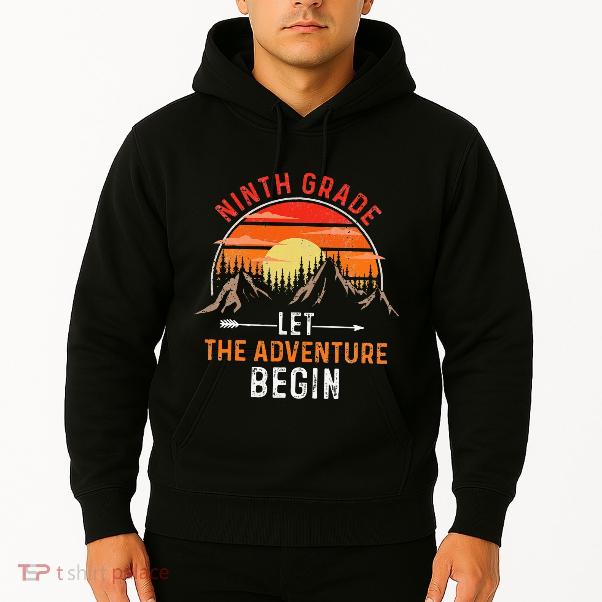 Let The 9th Grade Adventure Begin Ninth Grade Teacher Retro Hoodie
