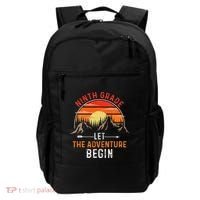 Let The 9th Grade Adventure Begin Ninth Grade Teacher Retro Backpack thumb 0