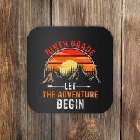 Let The 9th Grade Adventure Begin Ninth Grade Teacher Retro Coaster thumb 0