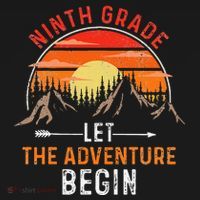 Let The 9th Grade Adventure Begin Ninth Grade Teacher Retro Mousepad thumb 1